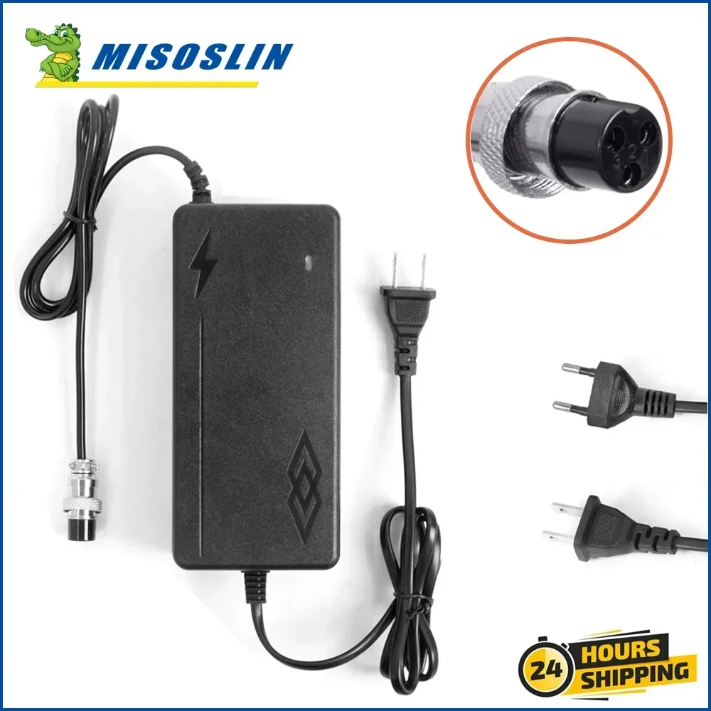 Зарядное устройство для электрического скутера Kugoo M4 / C1 Pro 54,6 В, 2 А для литий-ионного аккумулятора 48 В, вилка европейского/американского стандарта, зарядное устройство для электрического велосипеда
Зарядное устройство для электрического скутера Kugoo M4 / C1 Pro 54,6 В, 2 А для литий-ионного аккумулятора 48 В, вилка европейского/американского стандарта, зарядное устройство для электрического велосипеда
