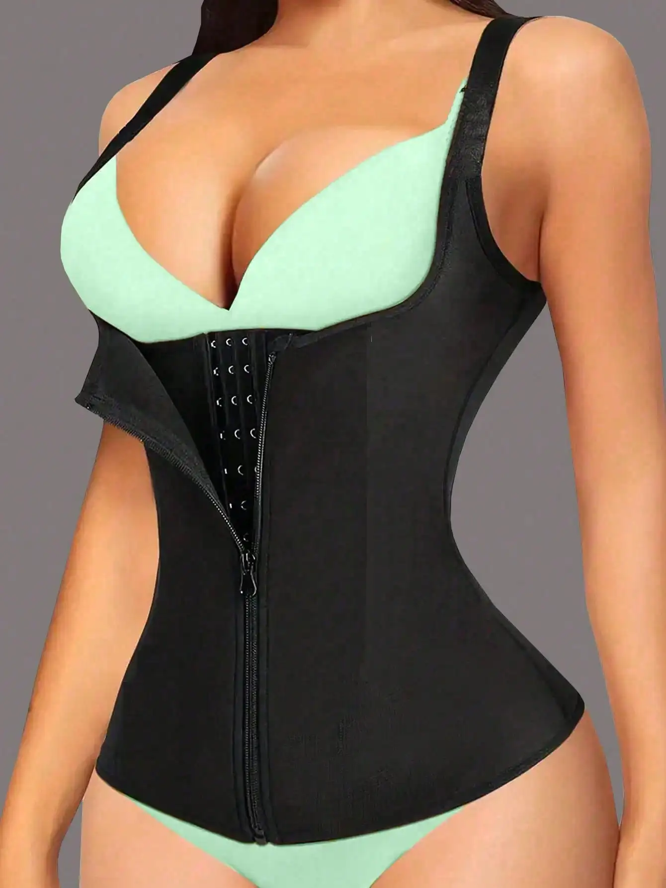 Women's Neoprene Waist Trainer with Front Zipper & Lace-up Back, Body Shaping Corset for Workout and Daily Wear
Women's Neoprene Waist Trainer with Front Zipper & Lace-up Back, Body Shaping Corset for Workout and Daily Wear