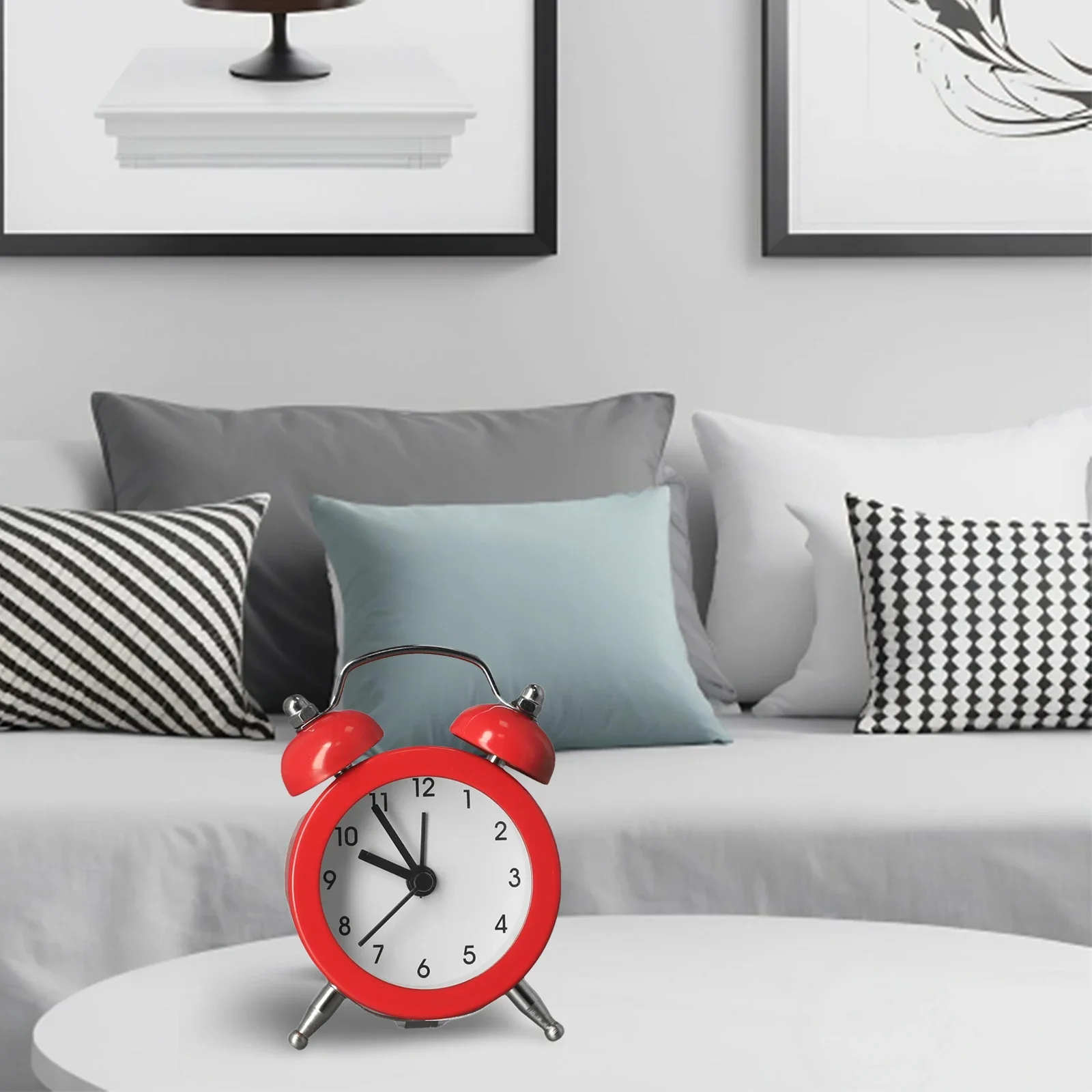 Brand New Alarm Clock Quartz Clock PVC Clock Face Quartz Movement A Little Sound Metal Main Body Office Quartz Clock
Brand New Alarm Clock Quartz Clock PVC Clock Face Quartz Movement A Little Sound Metal Main Body Office Quartz Clock