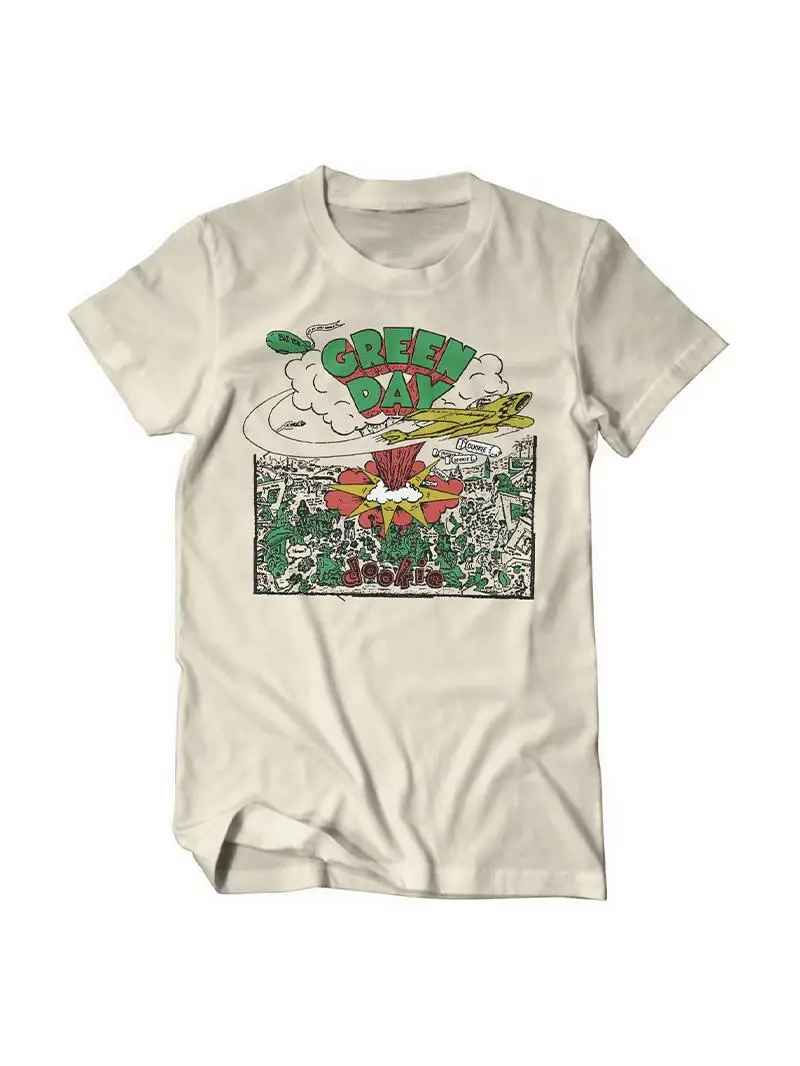 Green Day Punk Rock Loose Cotton Men's T-Shirt Short Sleeve Pure Cotton Spray Printed Casual Youth Fashion Summer Top
Green Day Punk Rock Loose Cotton Men's T-Shirt Short Sleeve Pure Cotton Spray Printed Casual Youth Fashion Summer Top