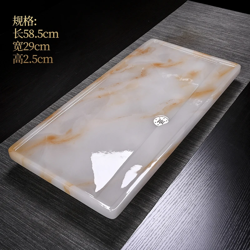 Jade tray tea table office light luxury modern stone household stone with drainage tea sea Chinese kung fu tea set
Jade tray tea table office light luxury modern stone household stone with drainage tea sea Chinese kung fu tea set