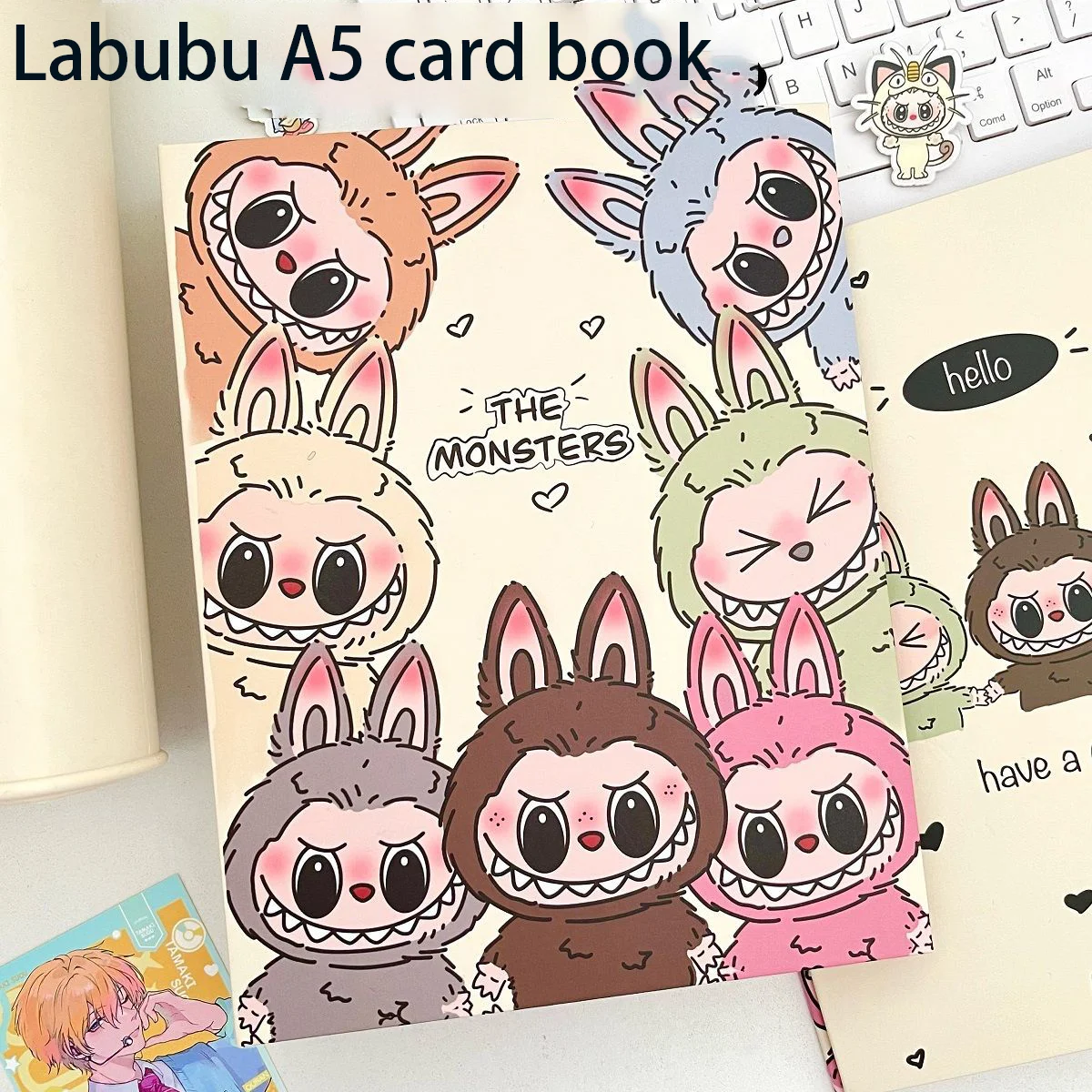 Cute Labubu A5 Four-Square Loose-Leaf Student Idolize Three-Inch Small Card Game Card Storage Card Book Gift
Cute Labubu A5 Four-Square Loose-Leaf Student Idolize Three-Inch Small Card Game Card Storage Card Book Gift