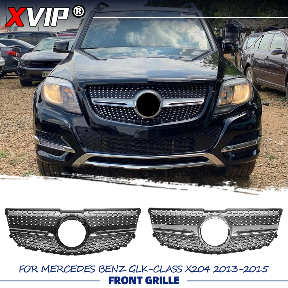 XVIP Chrome Black Diamonds Style Bumper Grille Silver Upper Grille For Mercedes Benz GLK-Class X204 2013-15 GLK250 GLK300 GLK350
XVIP Chrome Black Diamonds Style Bumper Grille Silver Upper Grille For Mercedes Benz GLK-Class X204 2013-15 GLK250 GLK300 GLK350