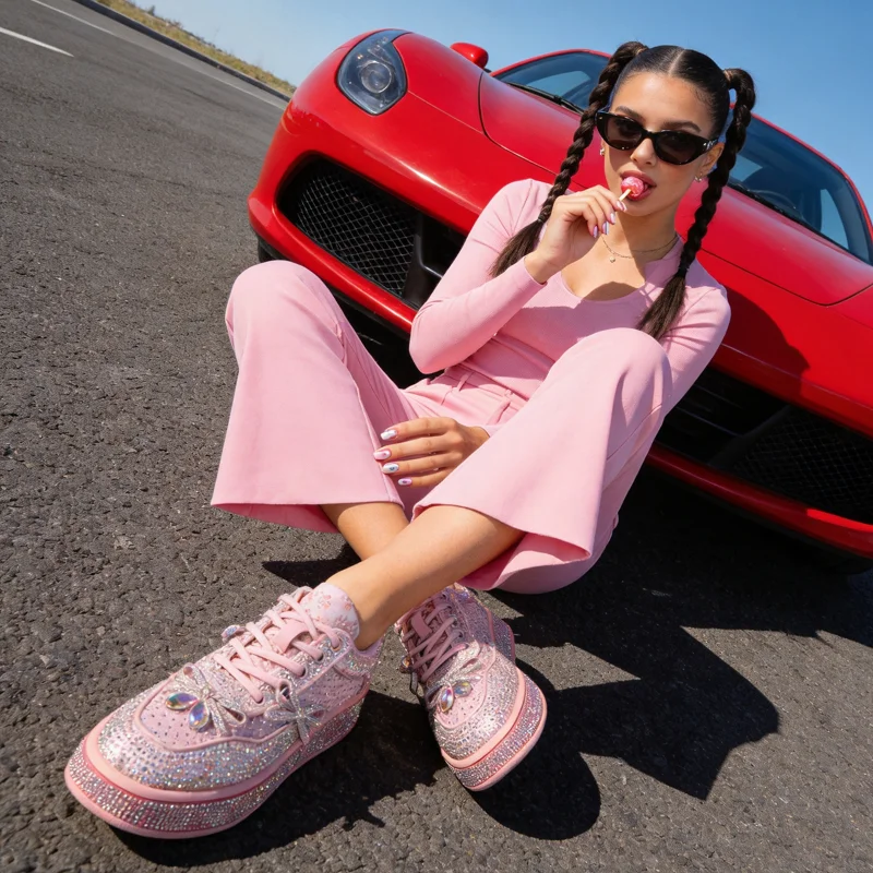Summer Women Mesh Shoes Trend Rhinestone Sneaker Tennis Female Casual Shoes Luxury Designer Elegant Fashion Shoes for Women
Summer Women Mesh Shoes Trend Rhinestone Sneaker Tennis Female Casual Shoes Luxury Designer Elegant Fashion Shoes for Women