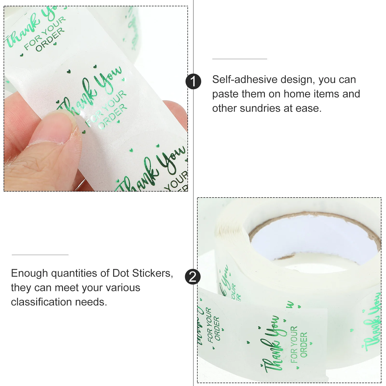 2 Rolls Removable Round Transparent Adhesive Dot Stickers Labeling Sticker For Gift Tags Packaging Sealing Envelopes Boxes Clear
2 Rolls Removable Round Transparent Adhesive Dot Stickers Labeling Sticker For Gift Tags Packaging Sealing Envelopes Boxes Clear