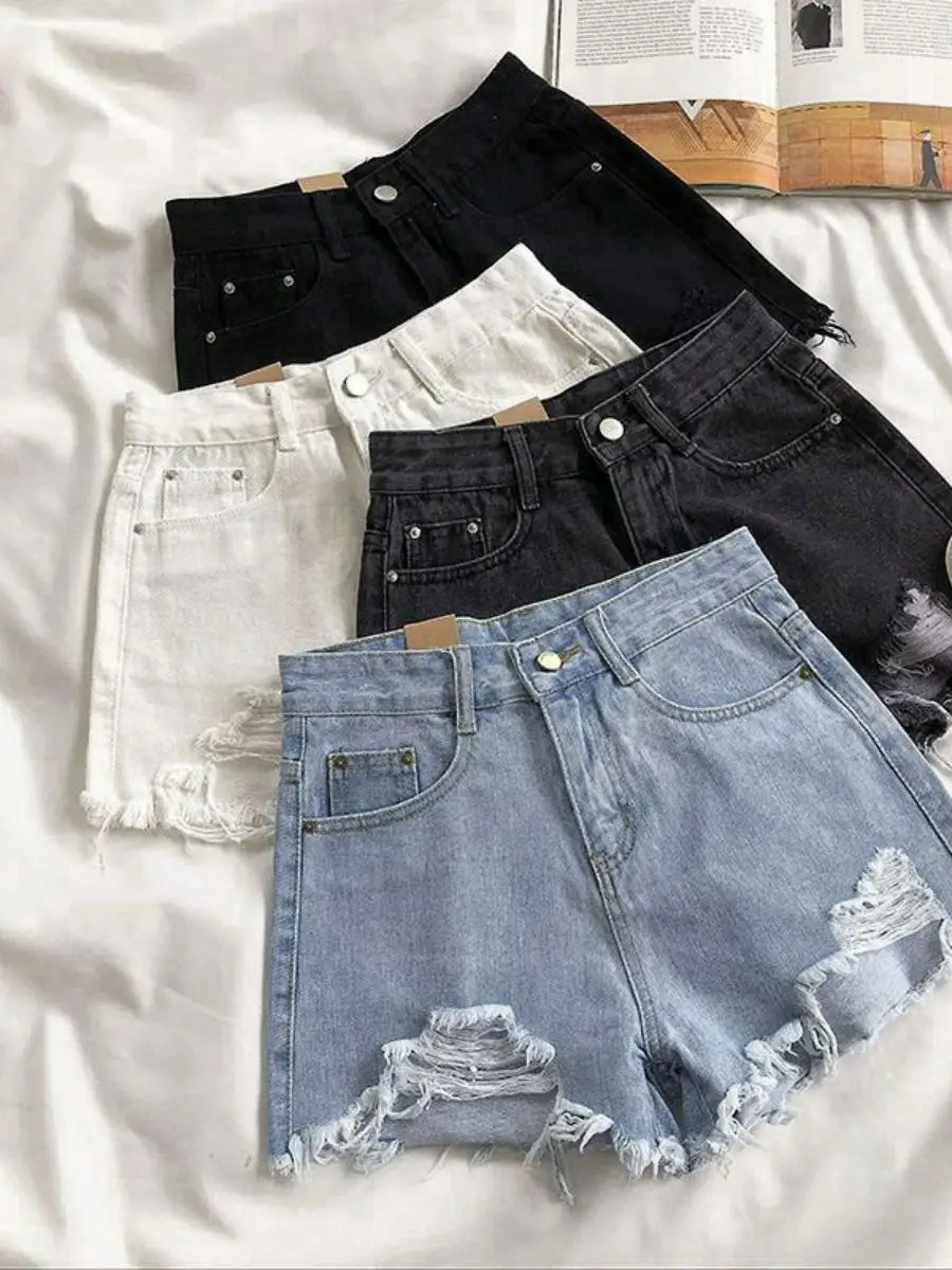 High Waist Denim Shorts Women's Spring New Style Loose Slimming Korean Version Wide Leg Versatile Frayed Hot Trendy Pants
High Waist Denim Shorts Women's Spring New Style Loose Slimming Korean Version Wide Leg Versatile Frayed Hot Trendy Pants