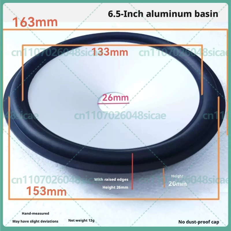 4-16pcs 6.5 Inch Aluminum Cone Rubber Surround Woofer Cone Metal Basin Speaker Repair Replacement Parts
4-16pcs 6.5 Inch Aluminum Cone Rubber Surround Woofer Cone Metal Basin Speaker Repair Replacement Parts