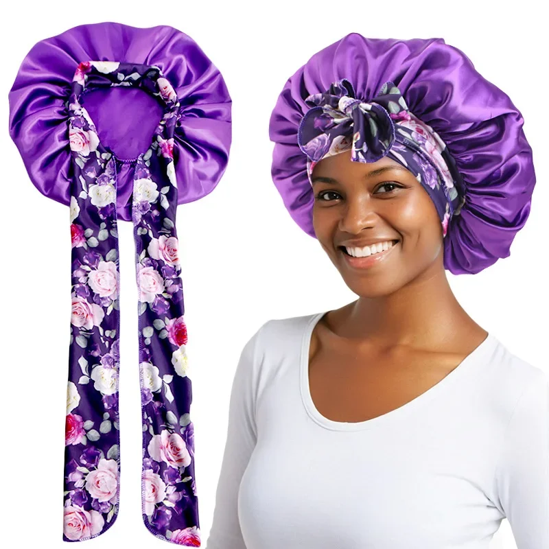 Satin Sleeping Cap For Women Solid Wide Band Stretch Head Tie Silky Bonnet Edge Wrap Nightcap Hair Care Shower Hat Head Cover
Satin Sleeping Cap For Women Solid Wide Band Stretch Head Tie Silky Bonnet Edge Wrap Nightcap Hair Care Shower Hat Head Cover