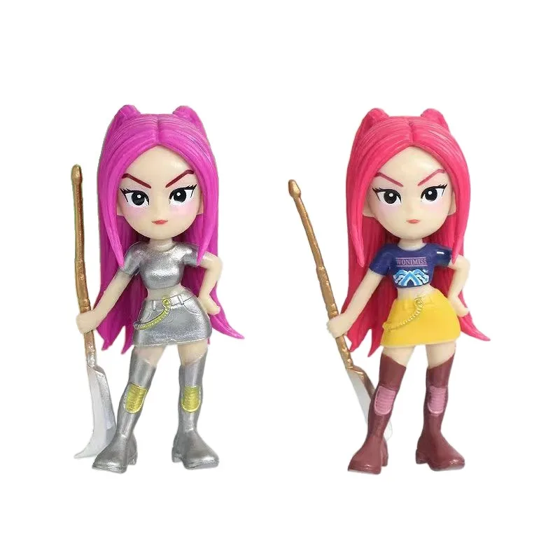 Brand-new anime K-pop action doll D-emon H-unters women's group RUMI MIRA ZOEY, 10 cm blind box random box, PVC model toy.
Brand-new anime K-pop action doll D-emon H-unters women's group RUMI MIRA ZOEY, 10 cm blind box random box, PVC model toy.