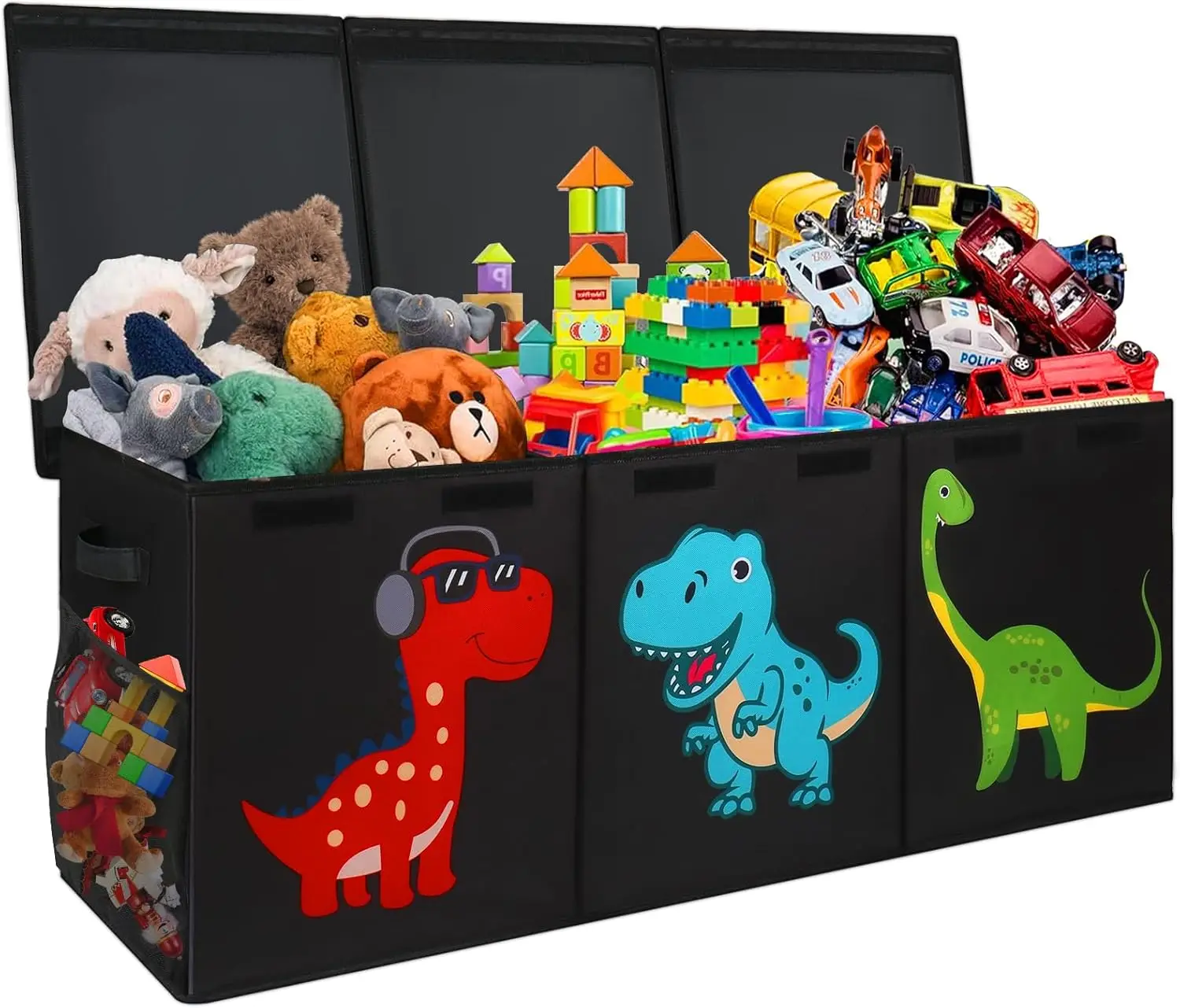 Extra Large Collapsible Toy Storage Box with Lids, Dinosaur Design Organizer for Kids Room, 40x16x16 Inches
Extra Large Collapsible Toy Storage Box with Lids, Dinosaur Design Organizer for Kids Room, 40x16x16 Inches