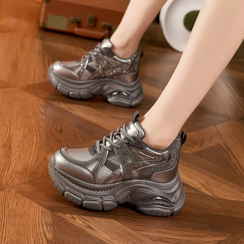 Dad's shoes for women 2026 new fashionable rhinestone versatile interior height increasing women's shoes casual sports shoes
Dad's shoes for women 2026 new fashionable rhinestone versatile interior height increasing women's shoes casual sports shoes