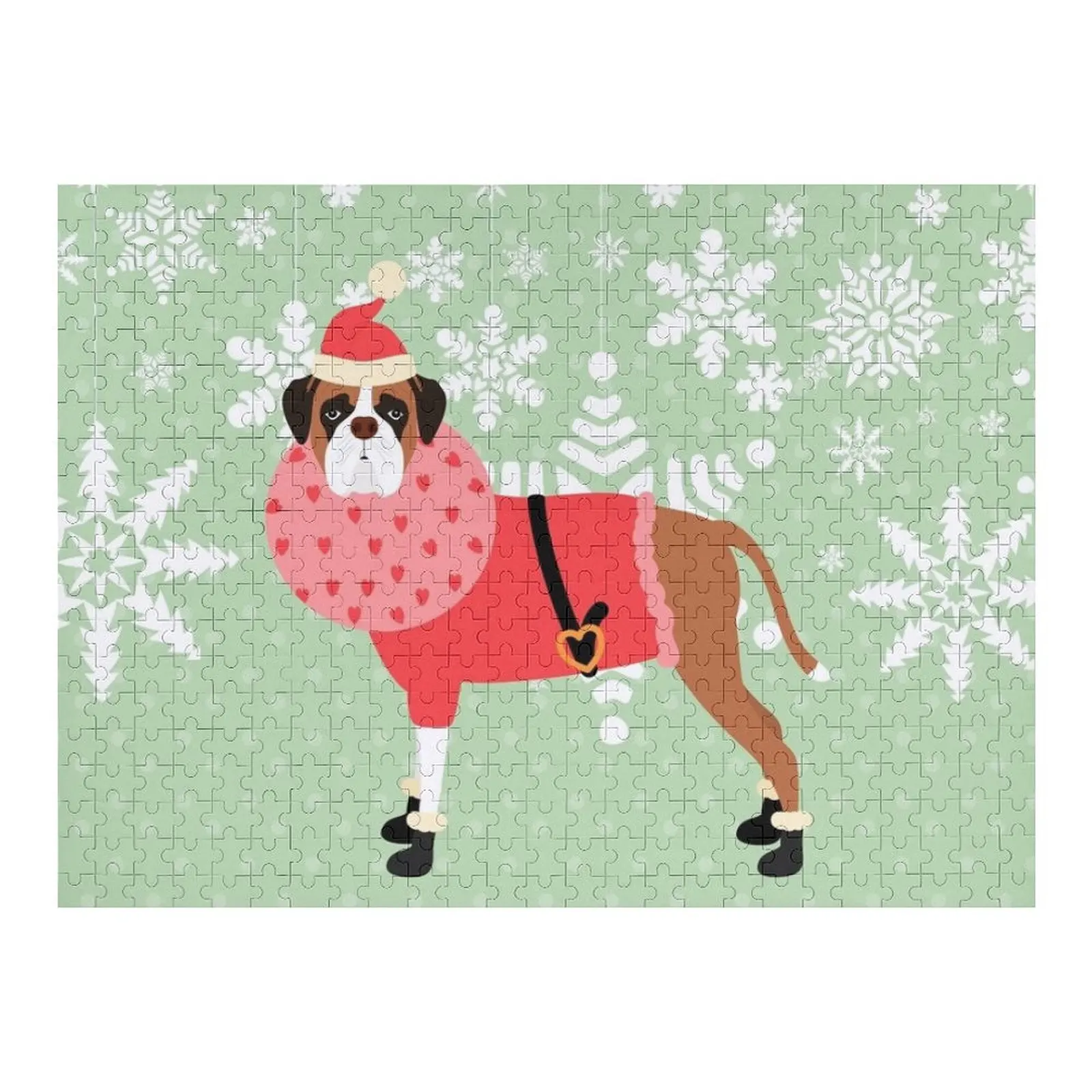 Боксерская собака, Рождественский Санта-Клаус, пазл с персонализированными фотографиями, произведения искусства, настраиваемый подарок ребенку, пазл 
Боксерская собака, Рождественский Санта-Клаус, пазл с персонализированными фотографиями, произведения искусства, настраиваемый подарок ребенку, пазл