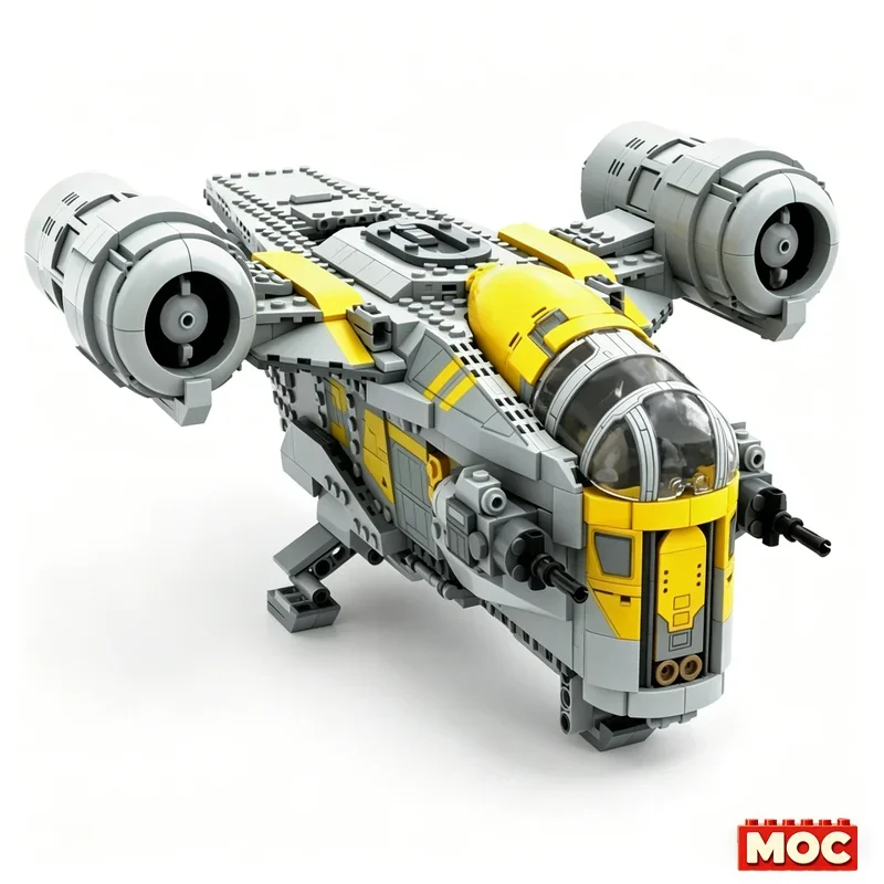 In Stock New 930PCS MOC Razor Crest MOD Diy Set Modification Wars Starship Building Blocks Educational Toy for Family Decor Gift
In Stock New 930PCS MOC Razor Crest MOD Diy Set Modification Wars Starship Building Blocks Educational Toy for Family Decor Gift