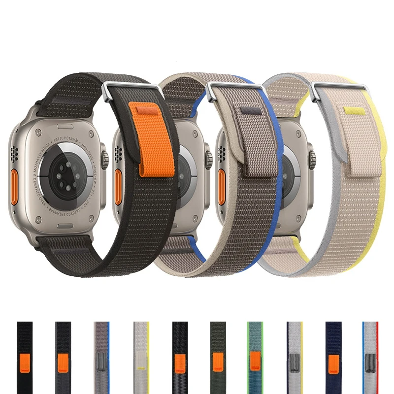 Trail Loop Strap For Apple Watch Ultra 2 band 49mm 45mm 41mm 40mm 44mm 38mm 42mm Correa Bracelet iWatch Series 9 8 7 6 4 5 SE
Trail Loop Strap For Apple Watch Ultra 2 band 49mm 45mm 41mm 40mm 44mm 38mm 42mm Correa Bracelet iWatch Series 9 8 7 6 4 5 SE