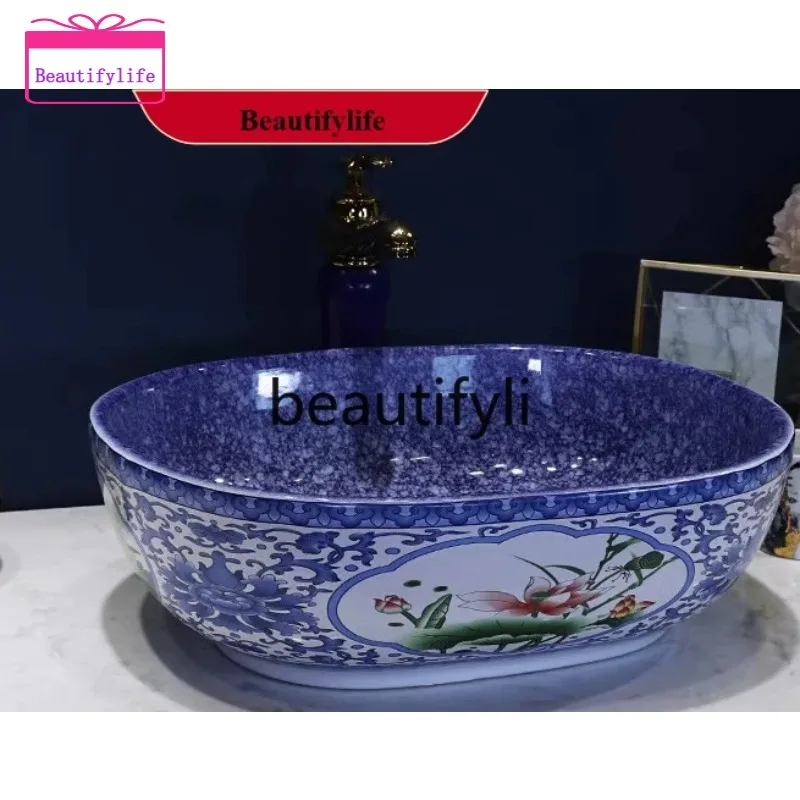YL f156 Ceramic table basin Oval bathroom Wash table Art face basin
YL f156 Ceramic table basin Oval bathroom Wash table Art face basin