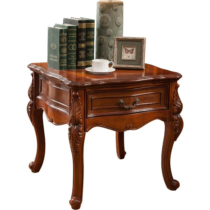 American country solid wood corner a few sides, European living room retro drawer side cabinet
American country solid wood corner a few sides, European living room retro drawer side cabinet