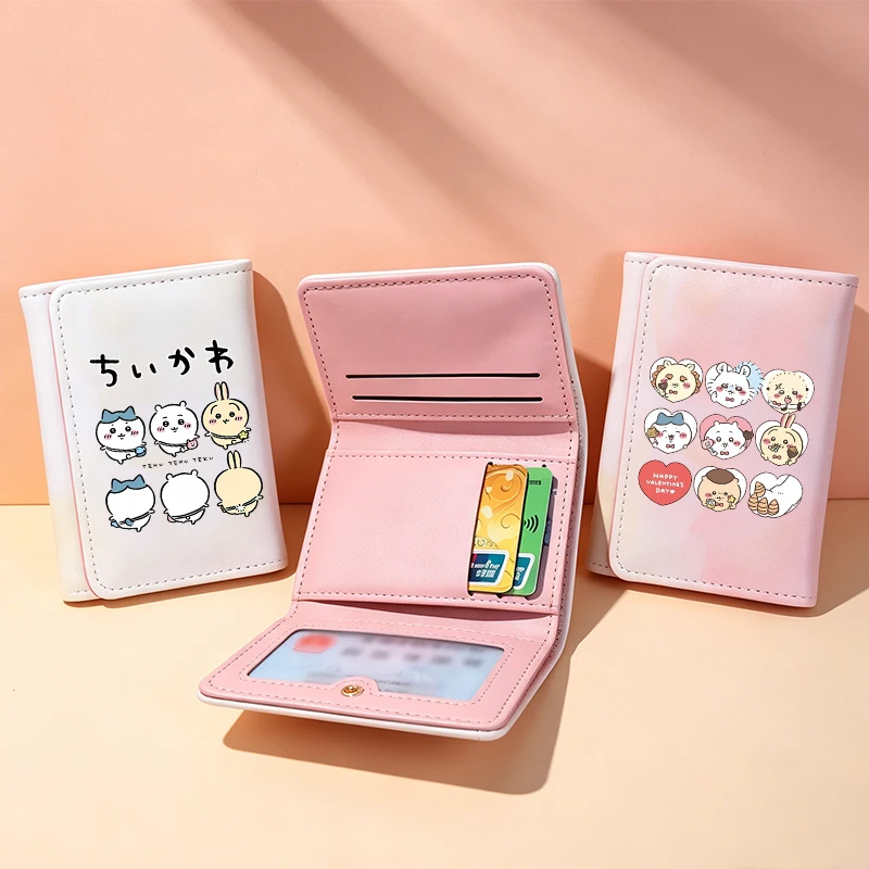 Chiikawas Three Fold PU Wallet Kawaii Wallet Women Man Card Bag Cartoon Cute Money Bag Fashion Credit Card Holder Coin Purse New
Chiikawas Three Fold PU Wallet Kawaii Wallet Women Man Card Bag Cartoon Cute Money Bag Fashion Credit Card Holder Coin Purse New