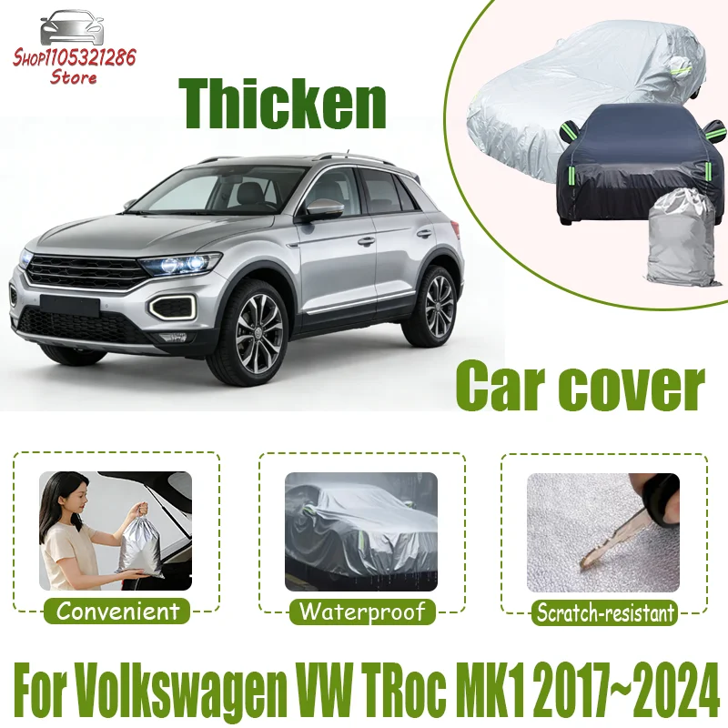 For Volkswagen VW TRoc MK1 2017~2024 Full Car Covers Outdoor Sun Anti UV Rain Snow Dust Protection Oxford Cloth Accessories
For Volkswagen VW TRoc MK1 2017~2024 Full Car Covers Outdoor Sun Anti UV Rain Snow Dust Protection Oxford Cloth Accessories