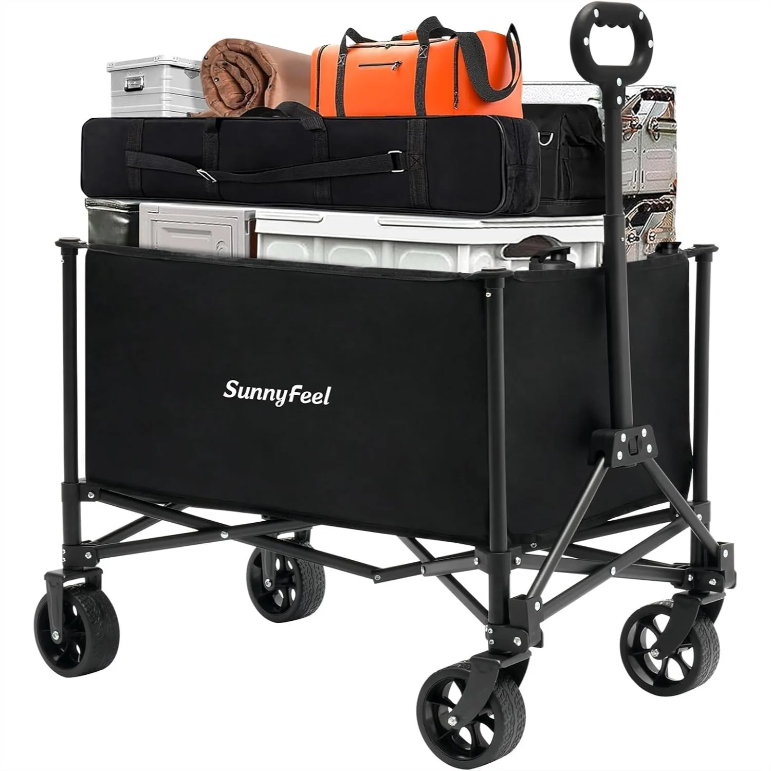 Collapsible Wagon Cart with Wheels Foldable 176lbs Heavy Duty Utility Wagon for Grocery Sports Garden Shopping Camping
Collapsible Wagon Cart with Wheels Foldable 176lbs Heavy Duty Utility Wagon for Grocery Sports Garden Shopping Camping