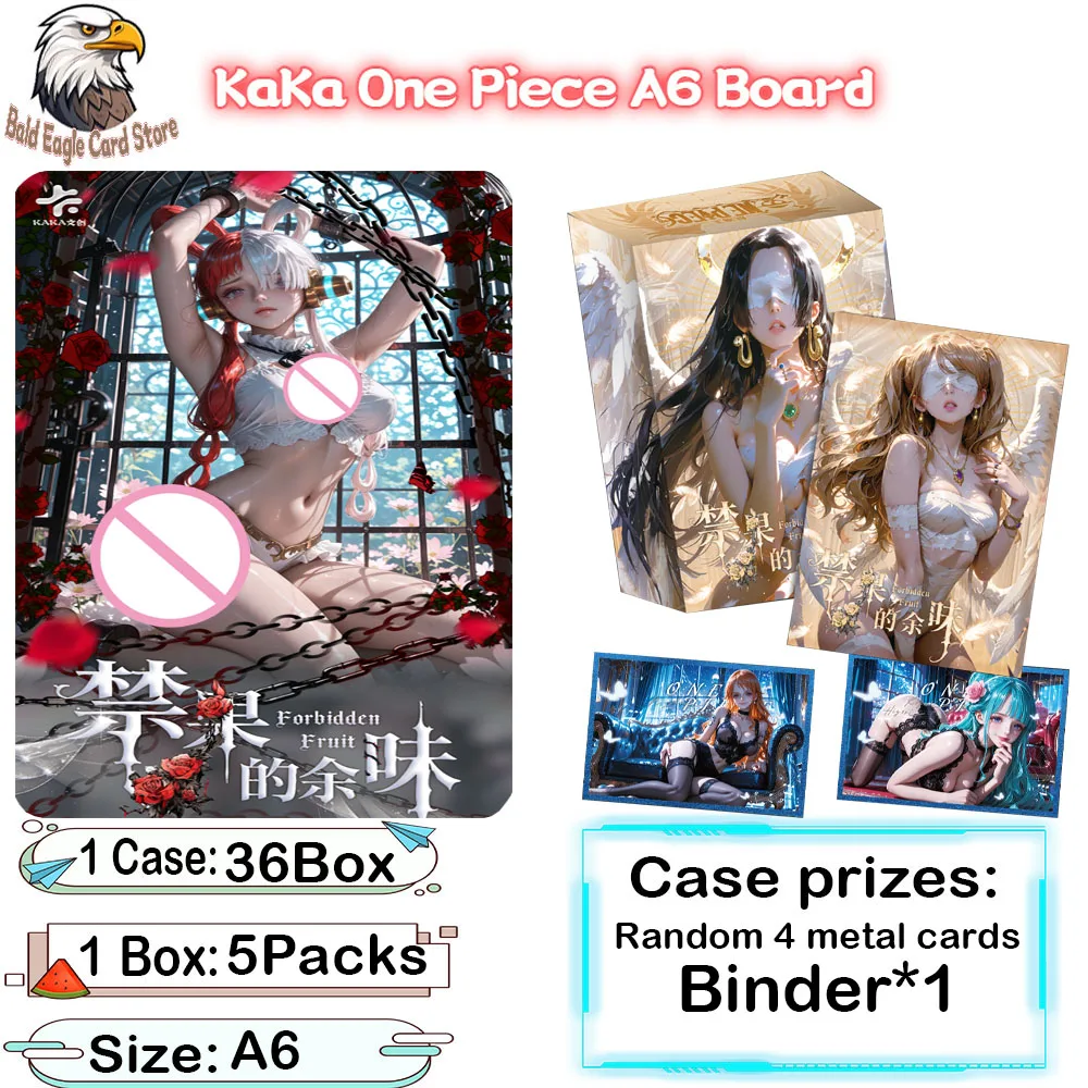 Wholesale KaKa One Piece Cards 100 PCS A6 Size Boards QiShui Goddess Waifu Board Children's Toys Birthday Gifts
Wholesale KaKa One Piece Cards 100 PCS A6 Size Boards QiShui Goddess Waifu Board Children's Toys Birthday Gifts
