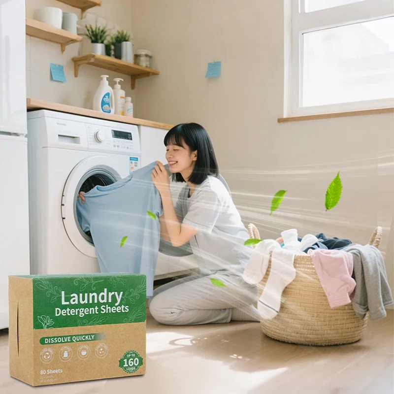 CASHAREYA Laundry Detergent Sheets Portable Liquid-Free Washing Paper for Travel & Home Use 80 Loads Dissolvable
CASHAREYA Laundry Detergent Sheets Portable Liquid-Free Washing Paper for Travel & Home Use 80 Loads Dissolvable