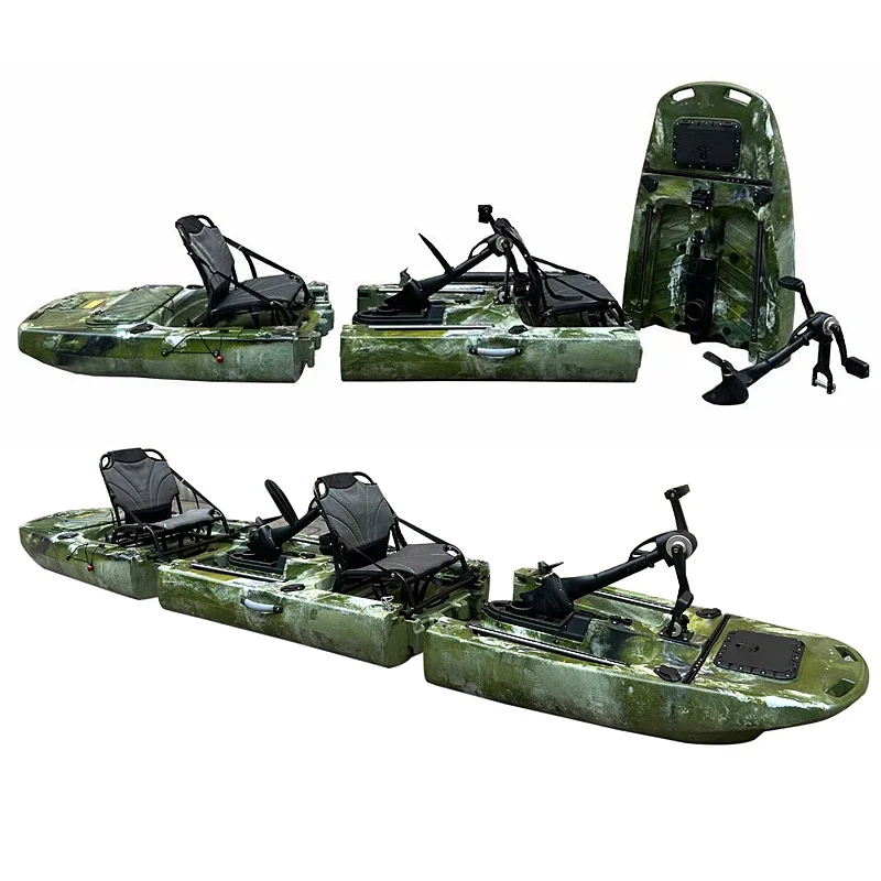 2026 14ft 3-Piece Detachable Modular Kayak 2-Seat Pedal Drive Fishing Boat
2026 14ft 3-Piece Detachable Modular Kayak 2-Seat Pedal Drive Fishing Boat