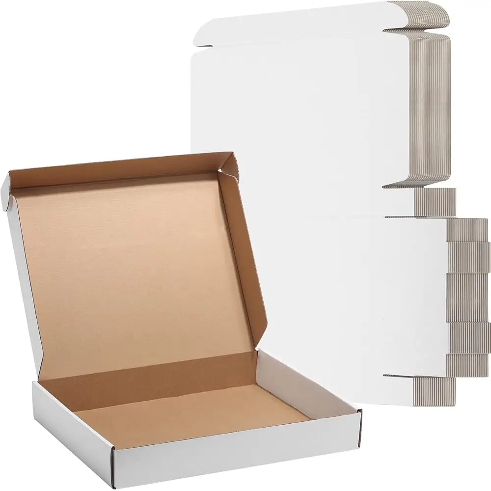 13x10x2 White Shipping Boxes, 20 Pack Corrugated Cardboard Box for Mailing Packing Mailer
13x10x2 White Shipping Boxes, 20 Pack Corrugated Cardboard Box for Mailing Packing Mailer