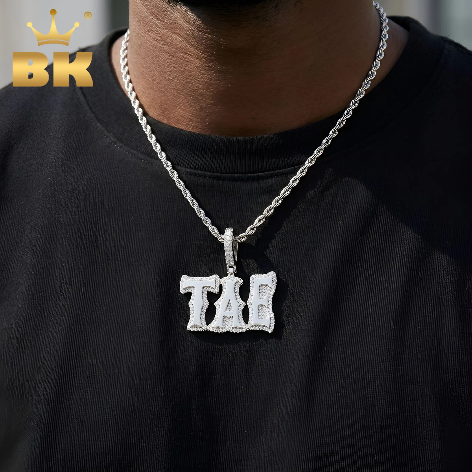 THE BLING KING Custom Bamboo Shape Letters Pendant Iced Out Cubic Zirconia Chain Personalized Necklace Hiphop Punk Jewelry
THE BLING KING Custom Bamboo Shape Letters Pendant Iced Out Cubic Zirconia Chain Personalized Necklace Hiphop Punk Jewelry