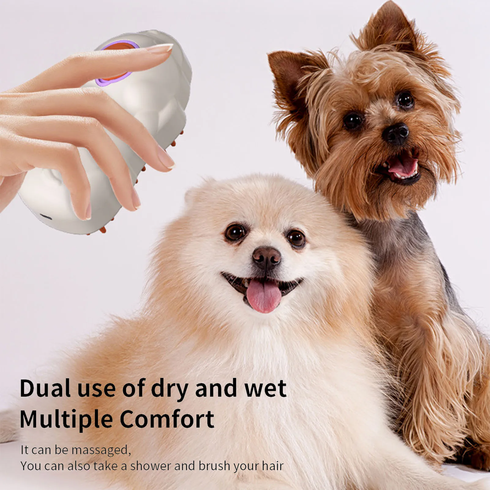 Pet Grooming Brush Massage Comb Gently Remove Loose Undercoat Brush for Pet Supplies Improves Circulation
Pet Grooming Brush Massage Comb Gently Remove Loose Undercoat Brush for Pet Supplies Improves Circulation