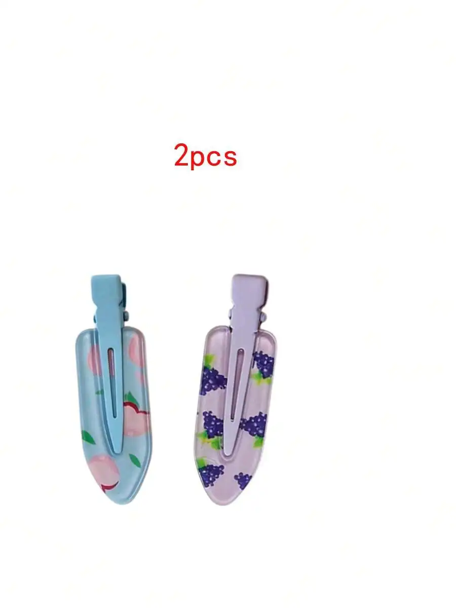 2pcs Non-Deformable Hair Clips 6cm Floral Print Alligator Clips For Women Summer Daily Use
2pcs Non-Deformable Hair Clips 6cm Floral Print Alligator Clips For Women Summer Daily Use