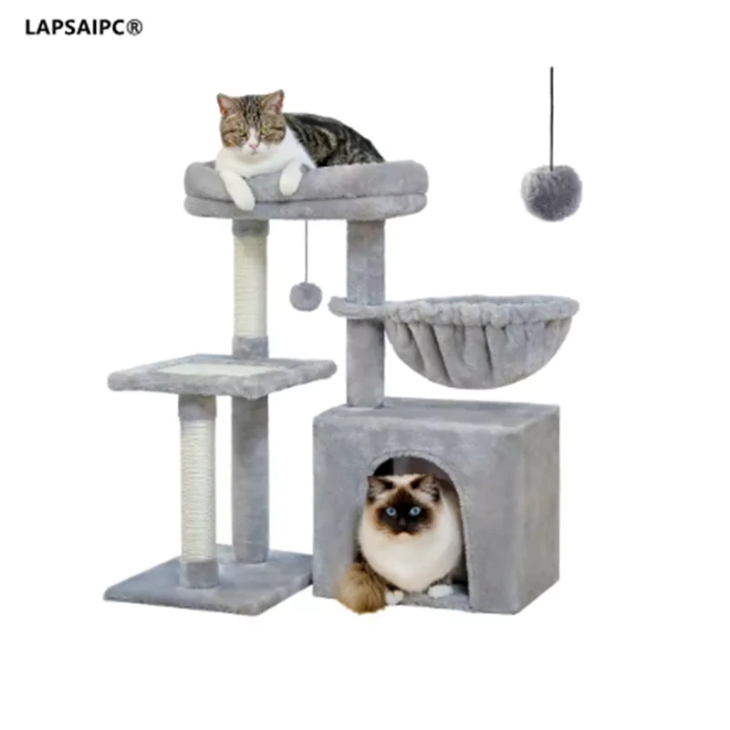 Cat tree Cat Tower for Indoor Cats 2 Styles Cat Activity Tree with Cat Scratching Posts Big Hammock and Removable Top Perch Grey
Cat tree Cat Tower for Indoor Cats 2 Styles Cat Activity Tree with Cat Scratching Posts Big Hammock and Removable Top Perch Grey