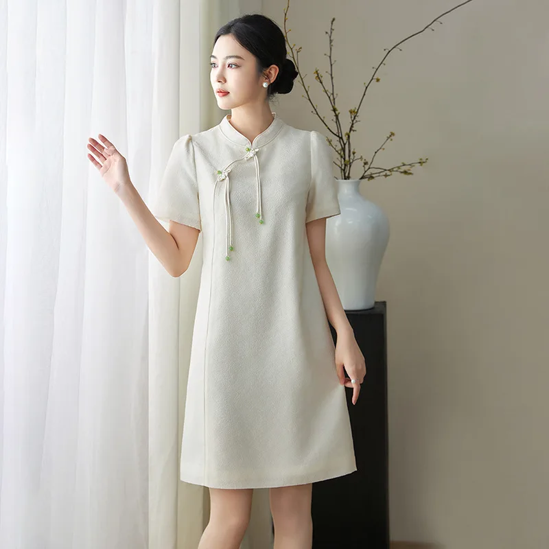 2411410 -Shenzhen Nanyou New Style National Style Qipao Improved Gentle Temperament Retro Jacquard Dress Women's Clothin
2411410 -Shenzhen Nanyou New Style National Style Qipao Improved Gentle Temperament Retro Jacquard Dress Women's Clothin