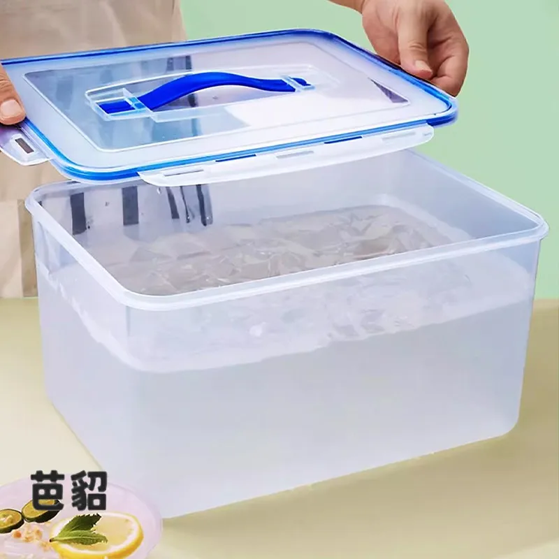 Transparent Sealed Container Ice Powder Storage Box Stall Special Tool Full Set Commercial Use Cool Jelly Container Kitchen
Transparent Sealed Container Ice Powder Storage Box Stall Special Tool Full Set Commercial Use Cool Jelly Container Kitchen