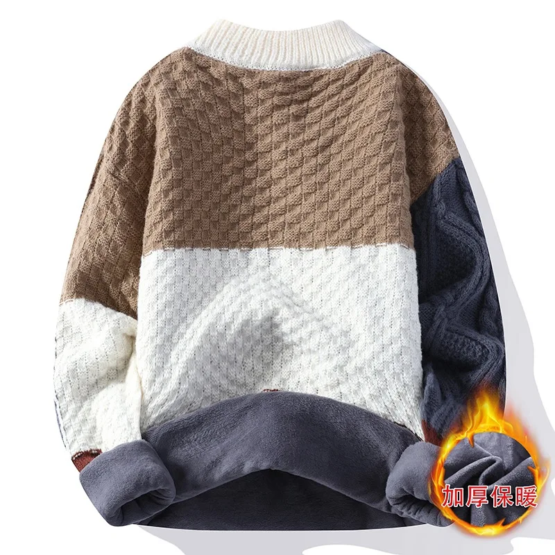 Джемперы в стиле пэчворк, мужские вязаные пуловеры с круглым вырезом, свитера с длинными рукавами, свободный крой, слегка эластичная повседневная новинка, зима 2025 г.
Джемперы в стиле пэчворк, мужские вязаные пуловеры с круглым вырезом, свитера с длинными рукавами, свободный крой, слегка эластичная повседневная новинка, зима 2025 г.