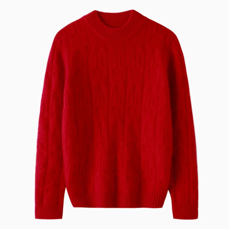 Children 100% cashmere knitted sweater Medium to large children thickened base shirt Boy and girl half high neck knitted sweater
Children 100% cashmere knitted sweater Medium to large children thickened base shirt Boy and girl half high neck knitted sweater