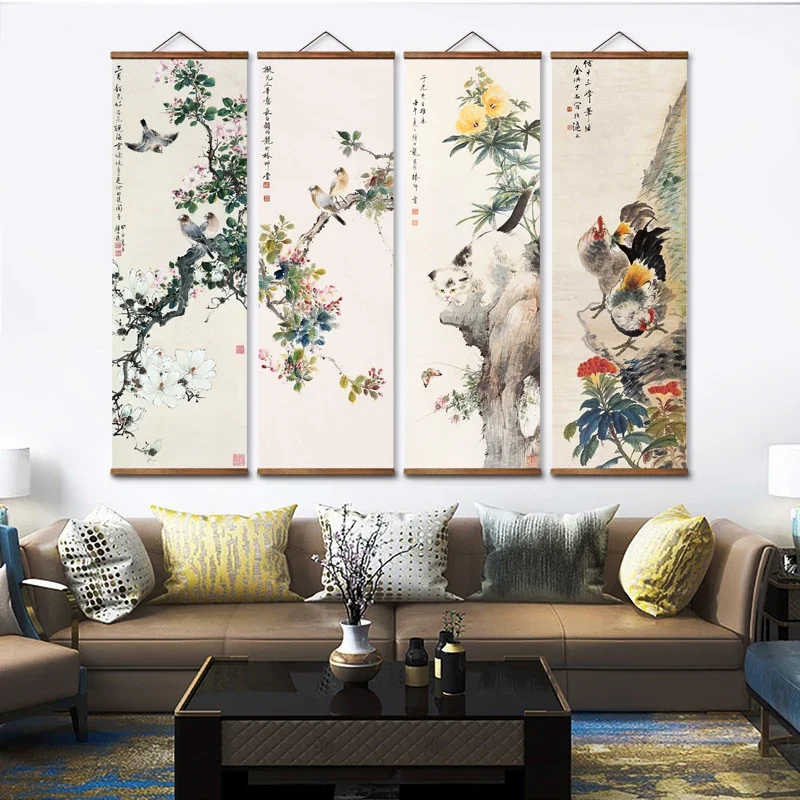 MT0987 Chinese Style flowers and birds landscape Canvas Decorative Wall Art Posters Solid Wood Scroll Paintings
MT0987 Chinese Style flowers and birds landscape Canvas Decorative Wall Art Posters Solid Wood Scroll Paintings