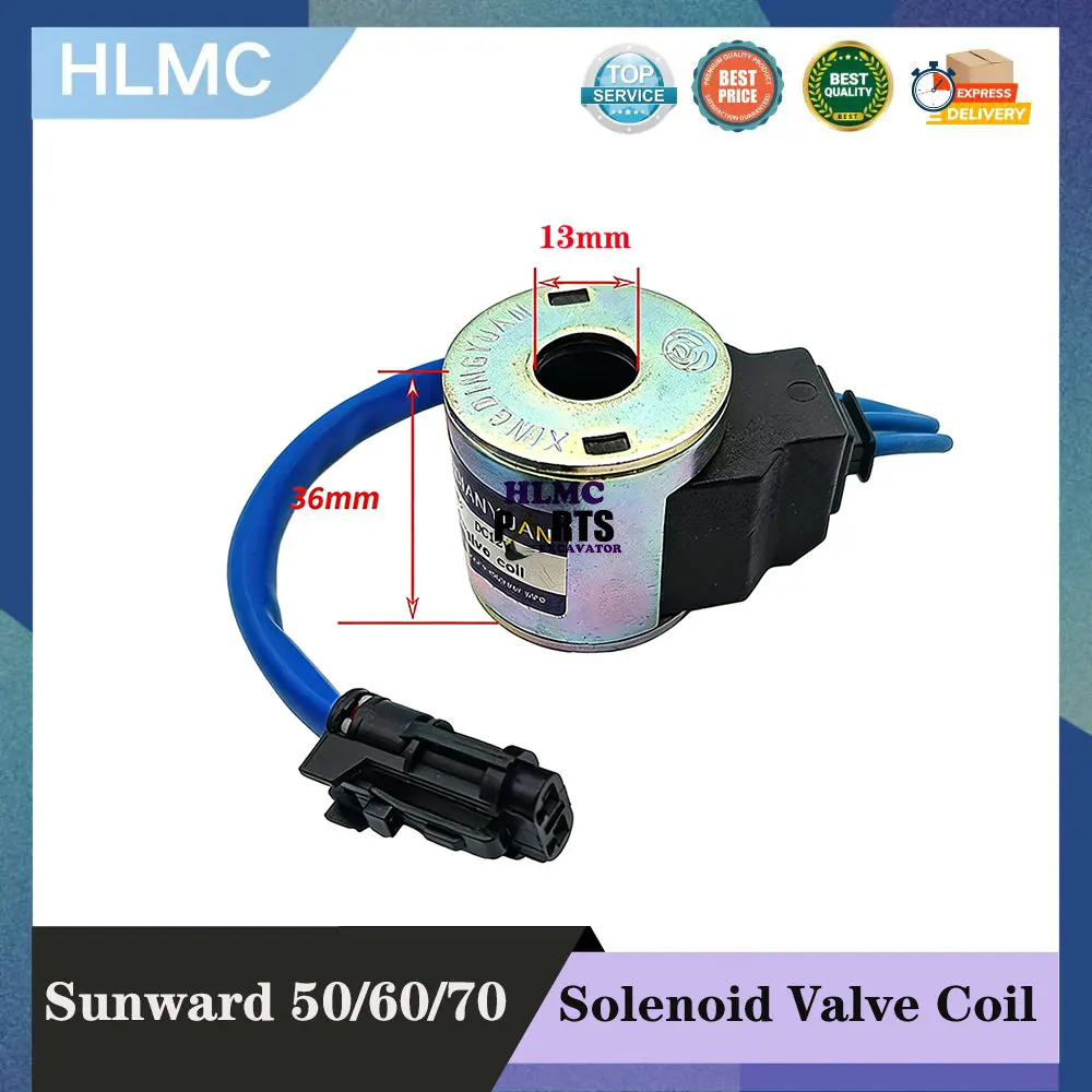 Excavator Accessories for Sunward Intelligent Equipment New 50/60/70 Pilot Travel Fast/Slow Electromagnetic Valve Coil
Excavator Accessories for Sunward Intelligent Equipment New 50/60/70 Pilot Travel Fast/Slow Electromagnetic Valve Coil
