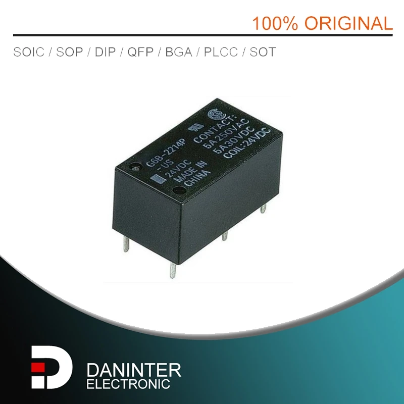 New 10PCS Relay G6B-2214P-US-24VDC G6B-2214P-US-DC24V G6B-2214P-US-24V G6B-2214P-US 24VDC 5A 6PIN
New 10PCS Relay G6B-2214P-US-24VDC G6B-2214P-US-DC24V G6B-2214P-US-24V G6B-2214P-US 24VDC 5A 6PIN