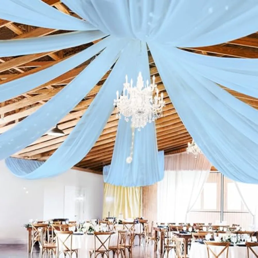 10 Panels Ceiling Drapes for Wedding Ceiling Drapes 5ftx10ft Wedding Arch Draping Fabric Sheer Curtains Chiffon Drapery Draping
10 Panels Ceiling Drapes for Wedding Ceiling Drapes 5ftx10ft Wedding Arch Draping Fabric Sheer Curtains Chiffon Drapery Draping