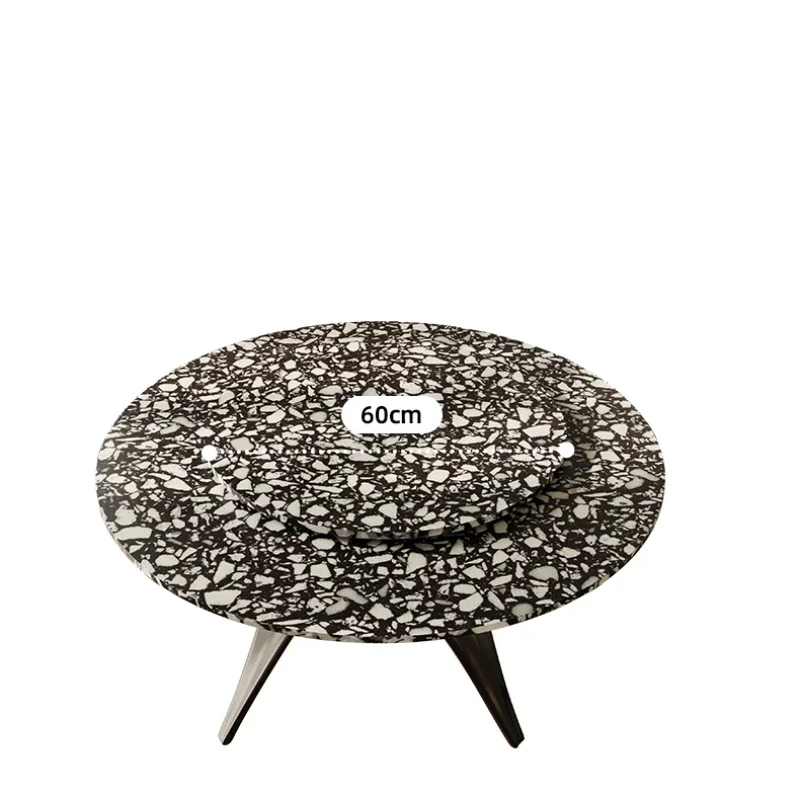 French Retro Terrazzo round Table Small Apartment Modern Minimalist Designer Dining Table Cream Style
French Retro Terrazzo round Table Small Apartment Modern Minimalist Designer Dining Table Cream Style