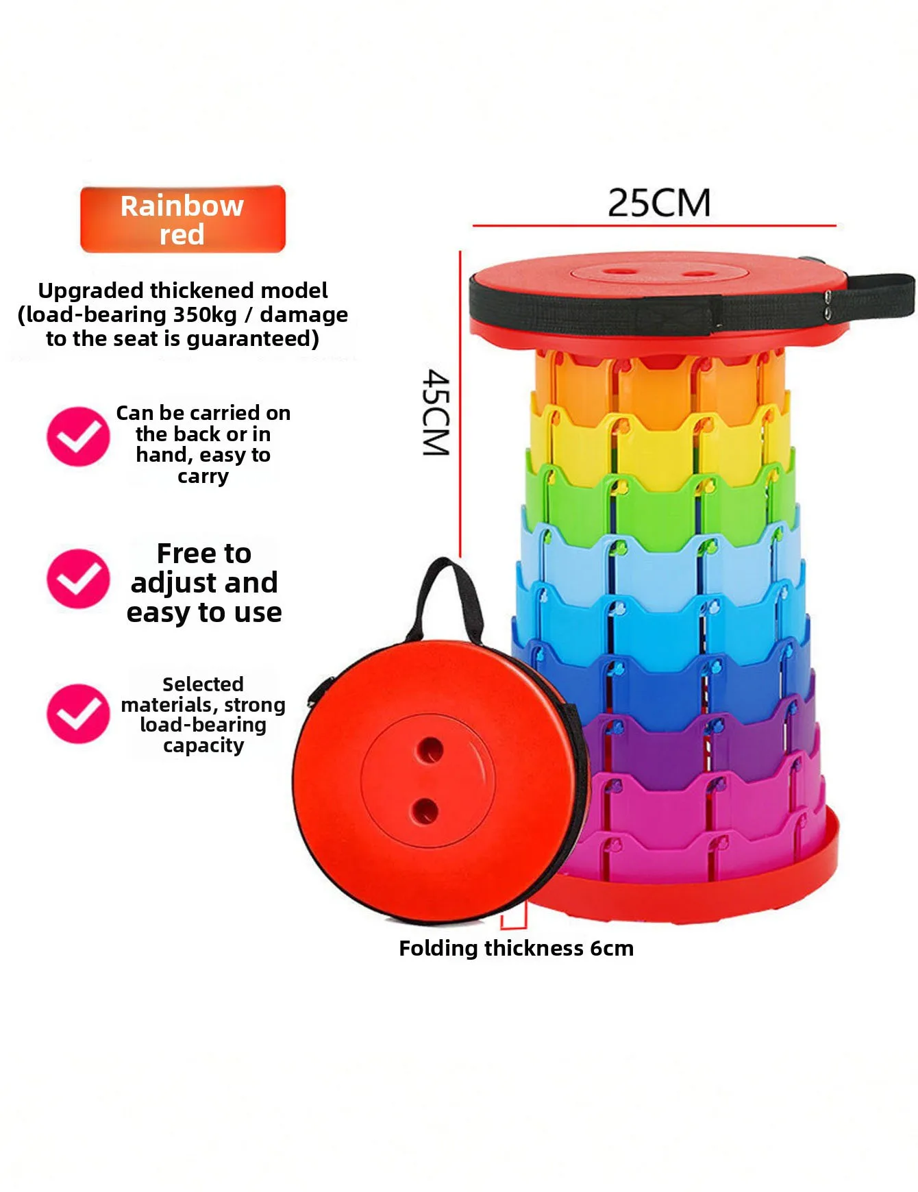 Telescopic portable folding stool, suitable for camping, hiking, fishing, practical outdoor seating, camping equipment for sale
Telescopic portable folding stool, suitable for camping, hiking, fishing, practical outdoor seating, camping equipment for sale