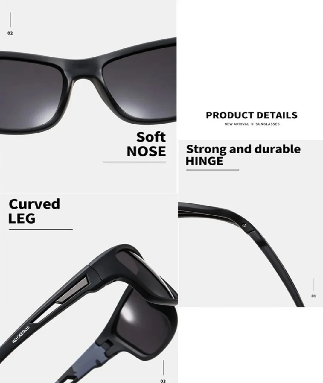 ROCKBROS 336 Professional Cycling Glasses Hiking Hiking Colorful Outdoor Windproof Sports Goggles Polarized Sunglasses
ROCKBROS 336 Professional Cycling Glasses Hiking Hiking Colorful Outdoor Windproof Sports Goggles Polarized Sunglasses