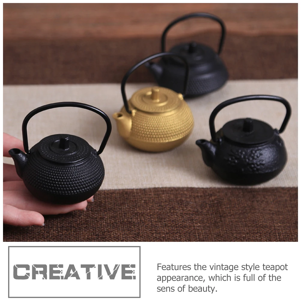 Mini Cast Teapot Black A Retro Decorative Kettle Home Office Stovetop Teaware Decorative Teapot Teaware Vintage Pot
Mini Cast Teapot Black A Retro Decorative Kettle Home Office Stovetop Teaware Decorative Teapot Teaware Vintage Pot