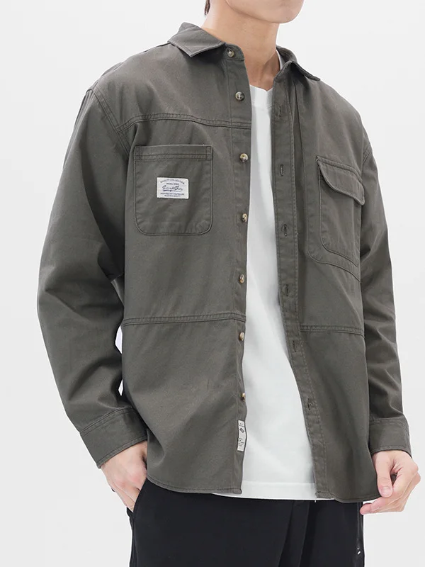 American Sle Workwear irt Men's Long Sve Spring Autumn Loose Casual Collar irt Men's Jaet Retro Casual Sle
American Sle Workwear irt Men's Long Sve Spring Autumn Loose Casual Collar irt Men's Jaet Retro Casual Sle