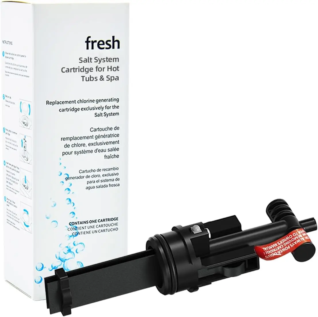 Salt Water Chlorination System Cartridge Replacement for Spas & Hot Tubs, Gentle Chlorine-Generating Filter for Fresh Water
Salt Water Chlorination System Cartridge Replacement for Spas & Hot Tubs, Gentle Chlorine-Generating Filter for Fresh Water