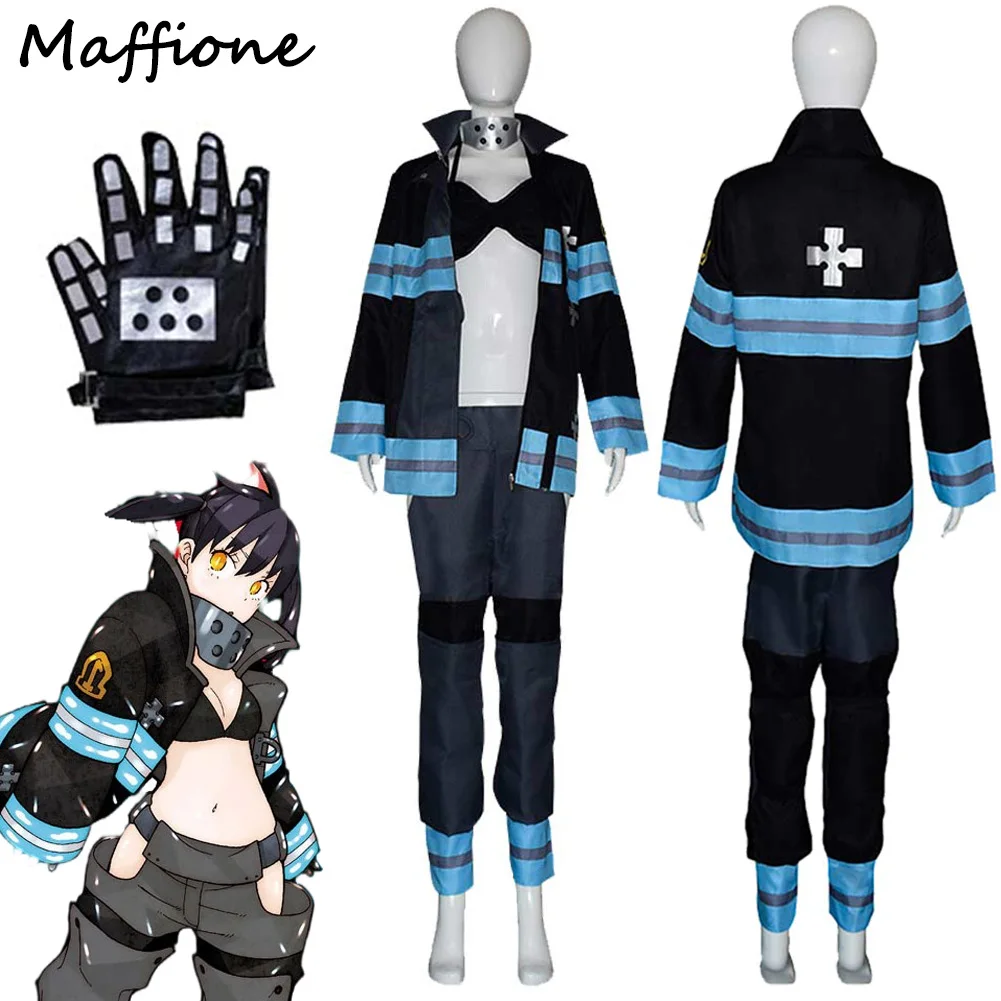 Maki Oze Cosplay Anime Fire Of Force Force Fireman Costume Women Disguise Uniform Sexy Underwear Gloves Set Halloween Party Suit
Maki Oze Cosplay Anime Fire Of Force Force Fireman Costume Women Disguise Uniform Sexy Underwear Gloves Set Halloween Party Suit