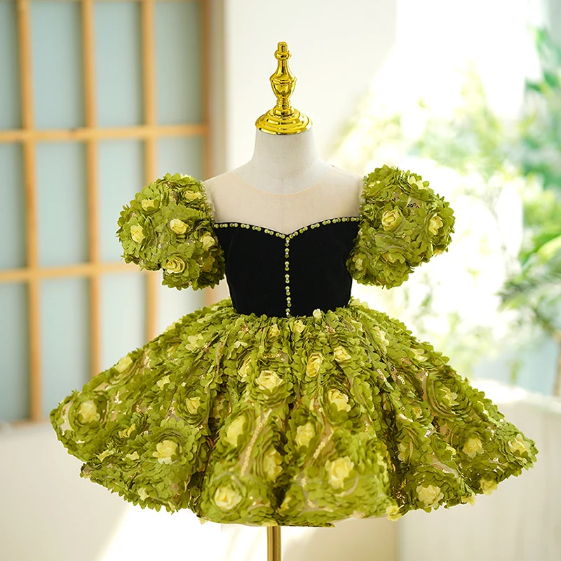 High-end Girl Princess Vintage Flower Dress Puff Sleeve Infant Toddler Child Vestido Party Birthday Costume Clothes 1-12Y
High-end Girl Princess Vintage Flower Dress Puff Sleeve Infant Toddler Child Vestido Party Birthday Costume Clothes 1-12Y