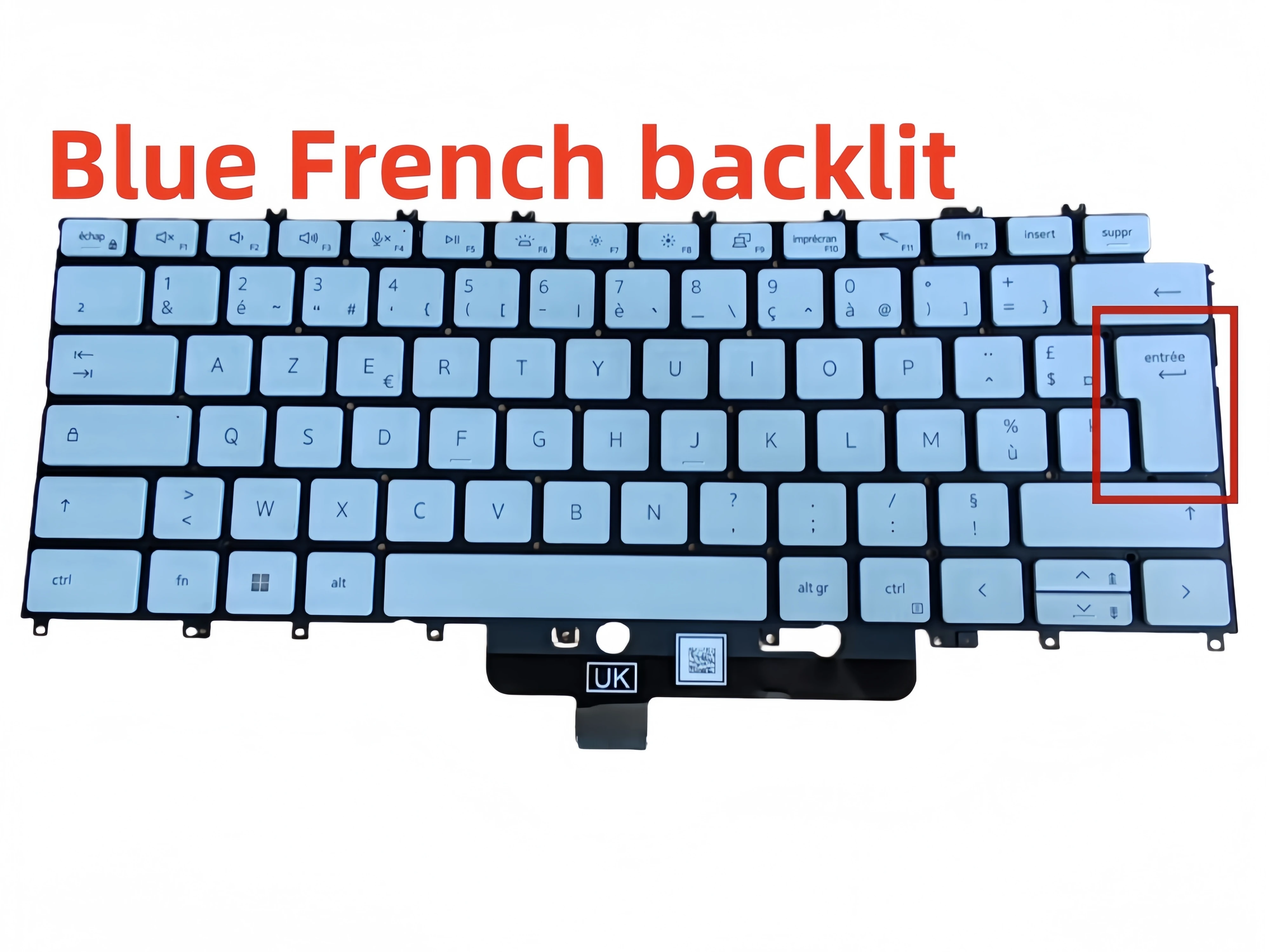 French layout with backlit Blue Laptop keyboard For Dell XPS 13 9315 Notebook
French layout with backlit Blue Laptop keyboard For Dell XPS 13 9315 Notebook