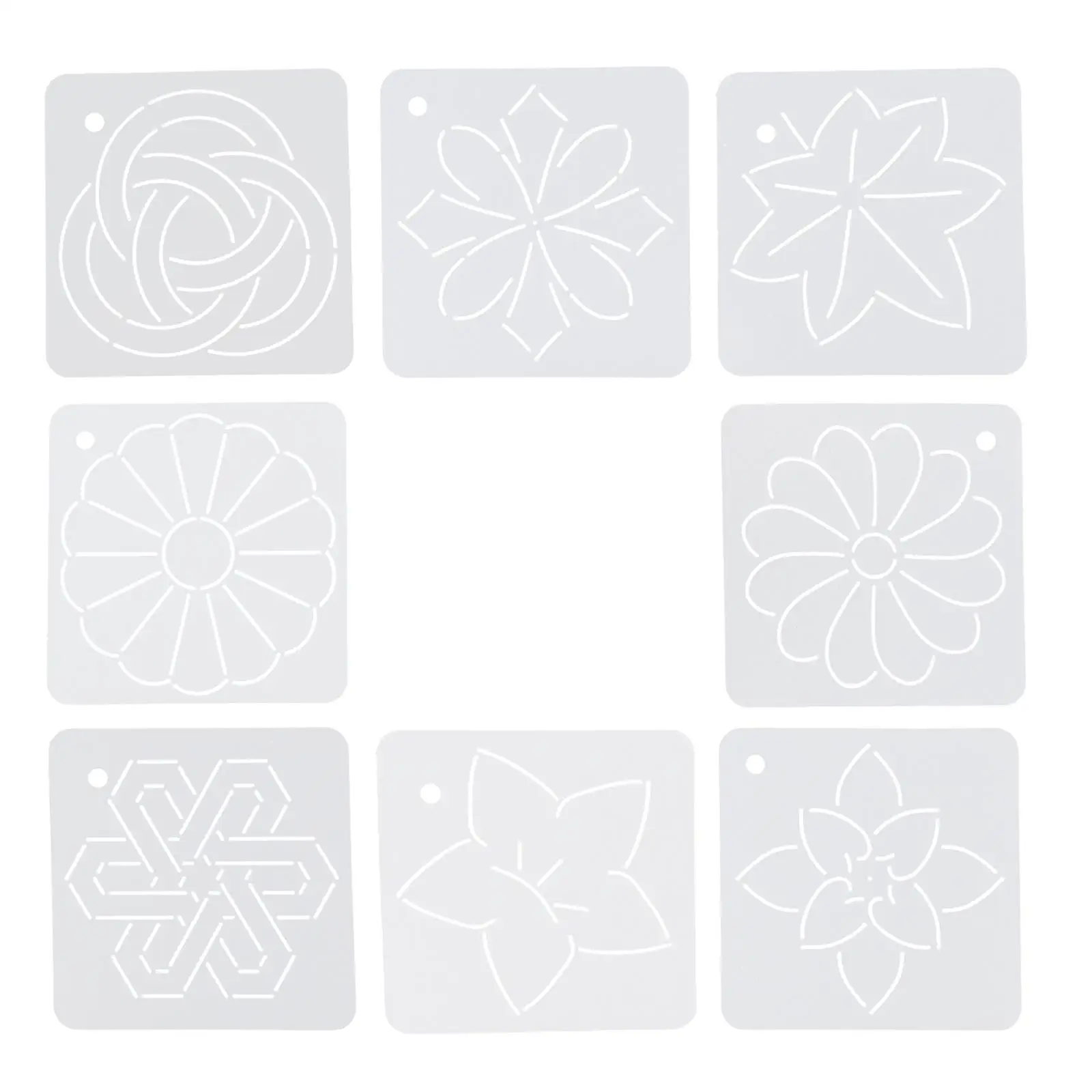 8 Pcs Patchwork Template Quilting Stencils Embroidery Flower Plastic Painting Sewing Templates
8 Pcs Patchwork Template Quilting Stencils Embroidery Flower Plastic Painting Sewing Templates