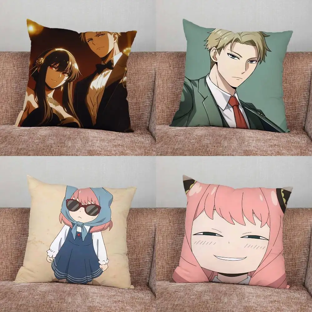 S-Spy Family Pillow Case For Home Bedroom Car Office Decoration Living Room Sofa Cushion Cover Suitable 
S-Spy Family Pillow Case For Home Bedroom Car Office Decoration Living Room Sofa Cushion Cover Suitable